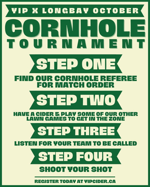 OCTOBER 25: Cornhole Tournament