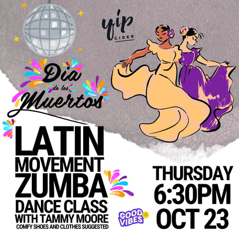 OCTOBER 23: Zumba Dance Class (Latin Movements with Tammy Moore)