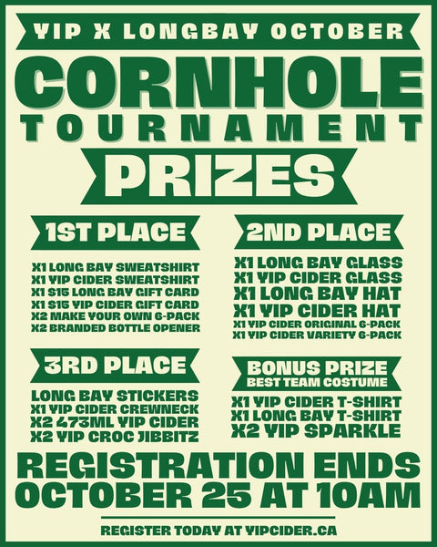 OCTOBER 25: Cornhole Tournament