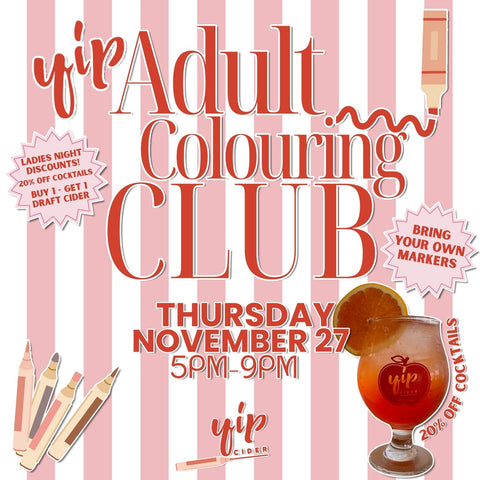 NOVEMBER 27: Adult Colouring Club