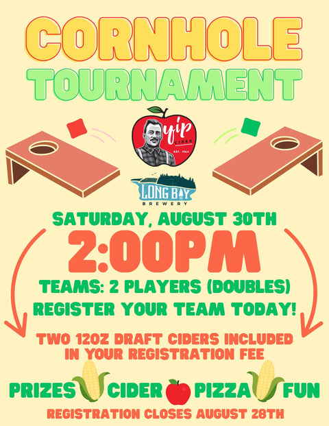 AUGUST 30: Cornhole Tournament