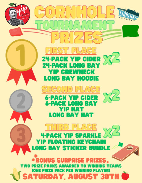 AUGUST 30: Cornhole Tournament