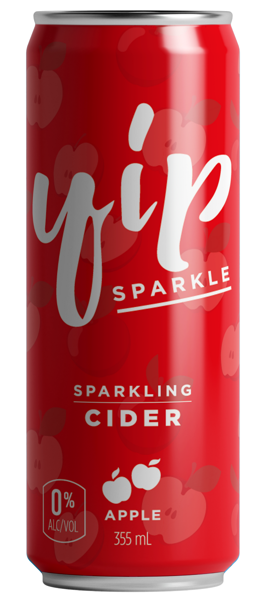 Yip Sparkle Apple sparkling cider, 355 mL can