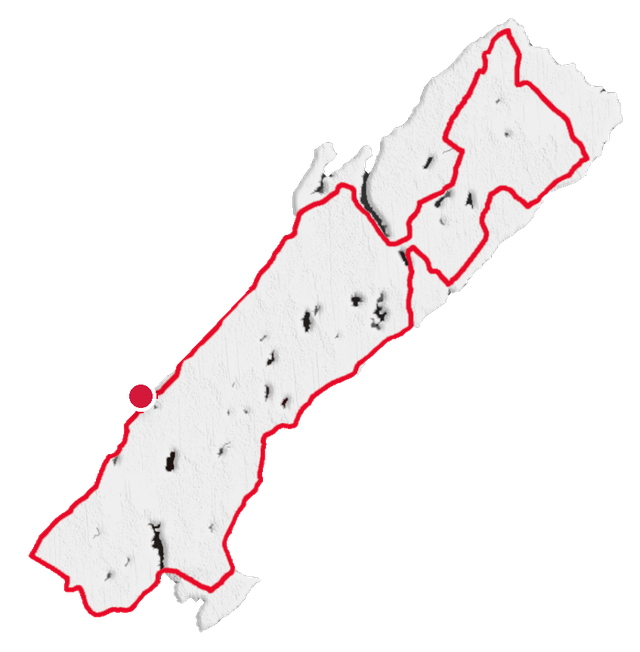 Route map of the Kingston Peninsula