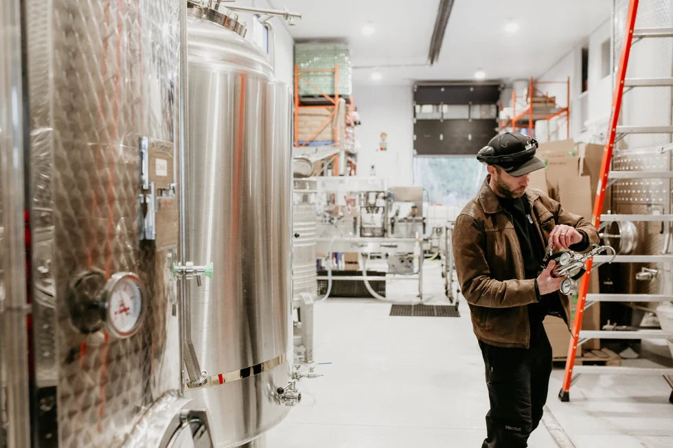 Cider production at Yip Cider